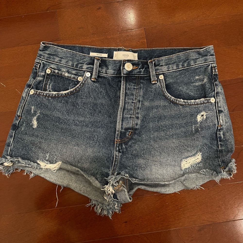Mango Mom Denim Shorts